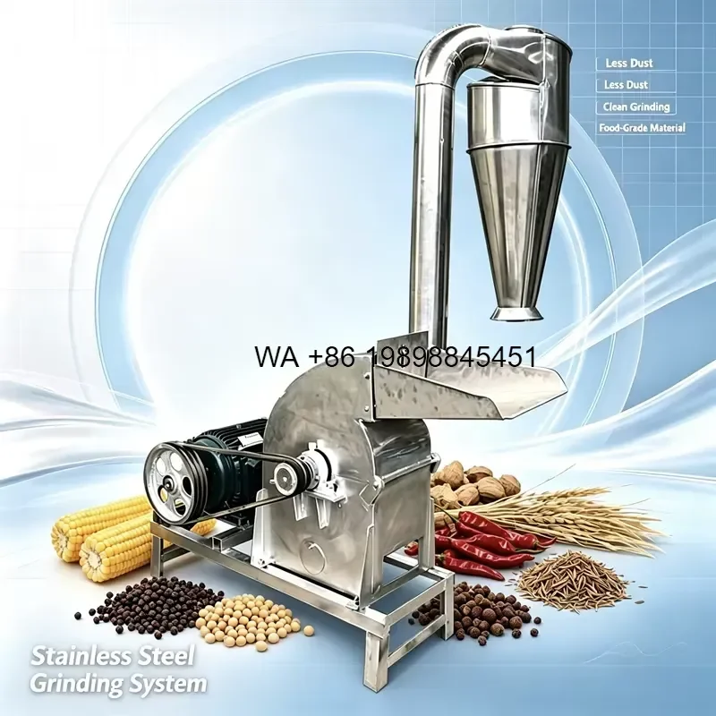 Wmwmnu for Industrial 7.5KW Stainless Steel Crusher 420 Model for Salt Spices and Foodstuffs