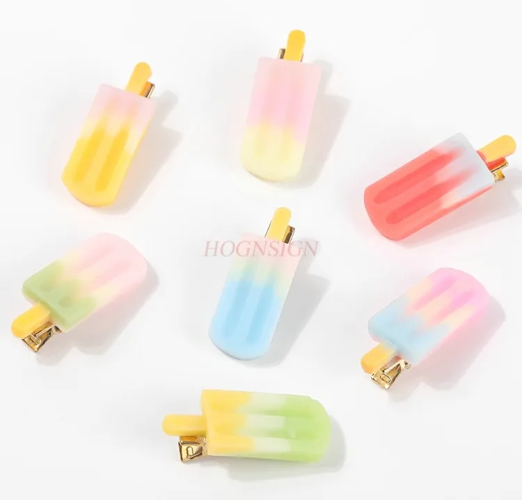Food Element Hair Clip Ice Cream Ice Cream Clip Hair Accessories Cute Headwear Hair Card Fruit Jewelry