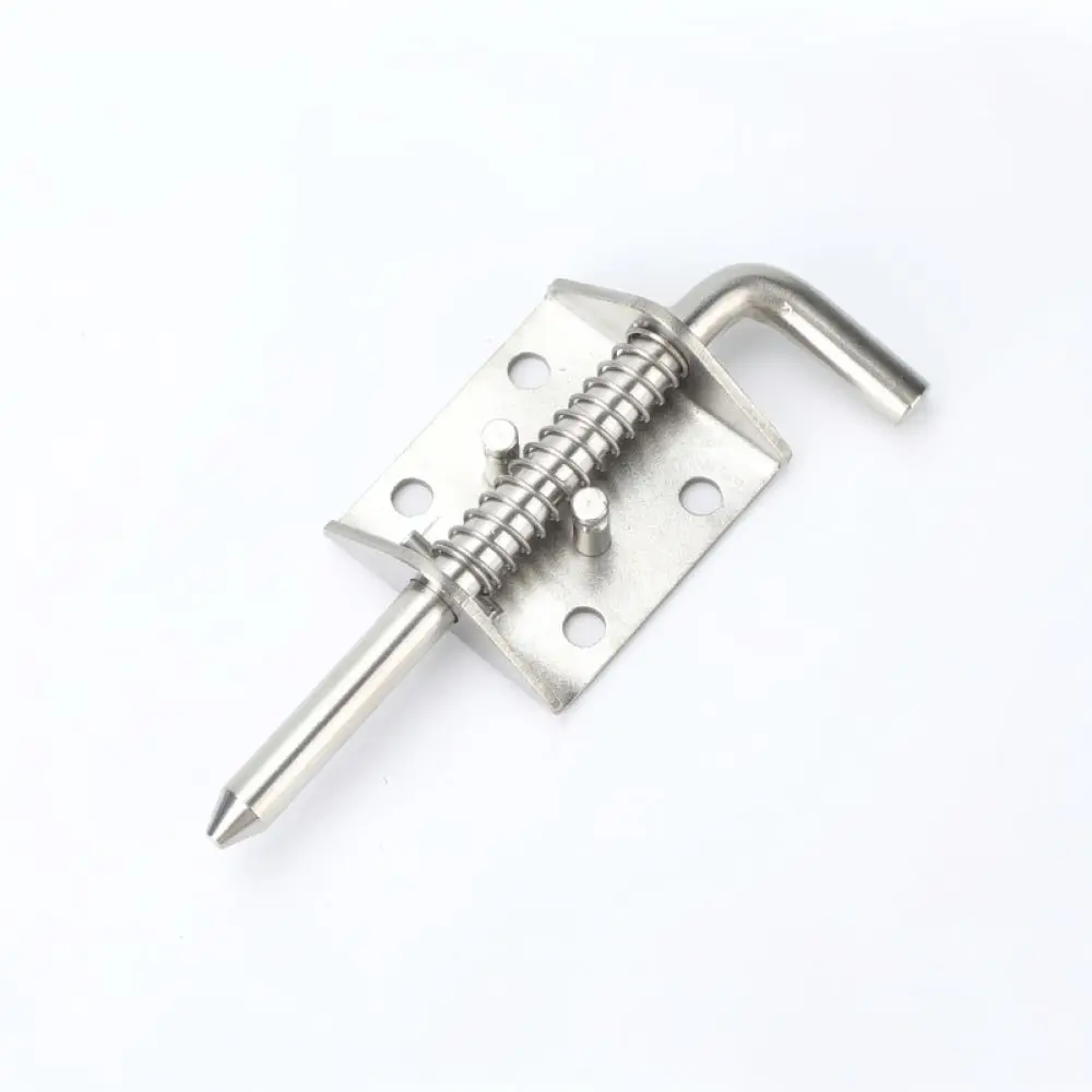 High Performance Weld On Spring Bolt Latch Hinge Stainless Steel Pivot Gate Lock For Cabinet Door Security Fitting