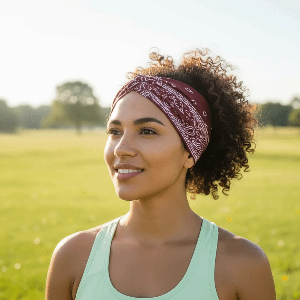 

Набор из 6 штук: Спортивные повязки на голову в стиле Y2K, хип-хоп, евро-американский стиль, для йоги, широкие, дышащие, универсальные, конические, для тренировок