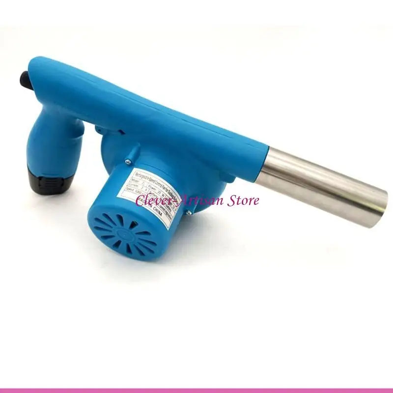 

E06B портативный вентилятор для барбекю, 12 В постоянного тока, турбонагнетатель, перезаряжаемый для барбекю, пикника, кемпинга,