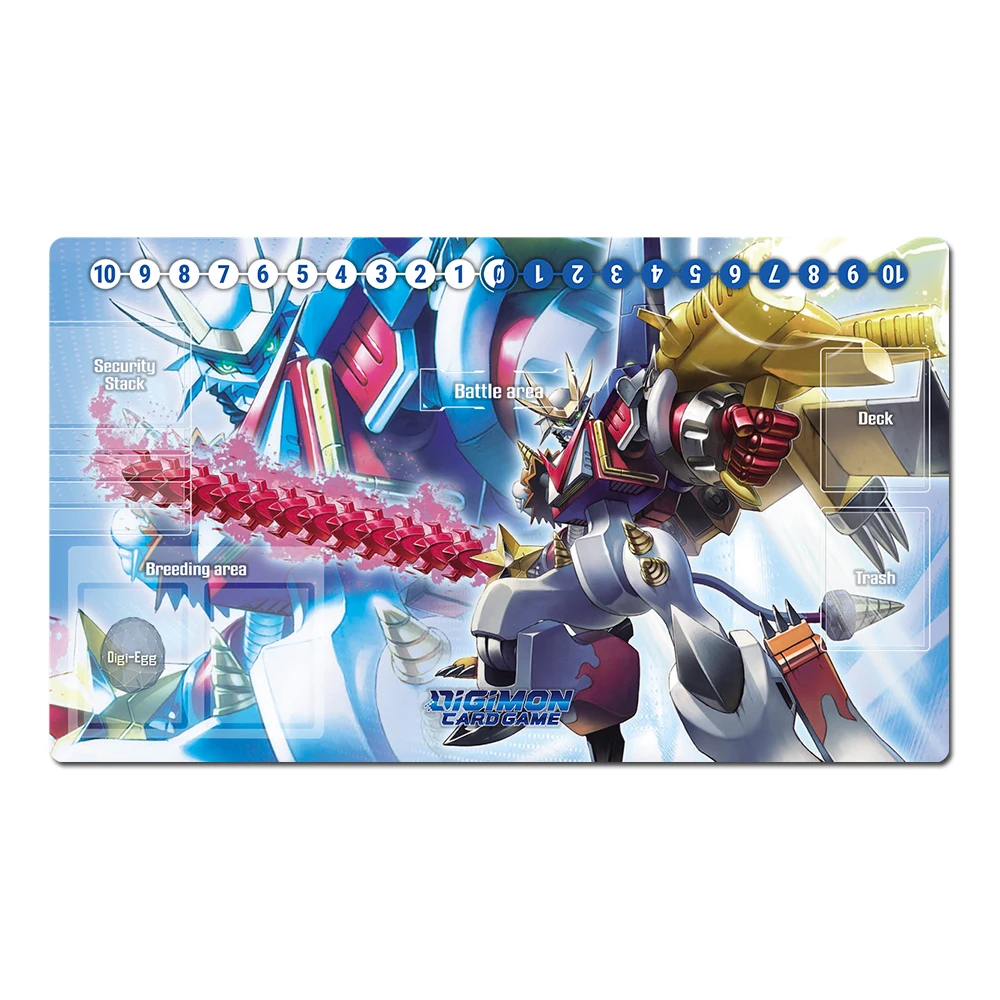 

Digimon Shoutmon Playmat Коврик для коллекционных карточных игр DTCG CCG Коврик для стола Игровой коврик для мыши Коврик для мыши Бесплатная сумка 60x35 см