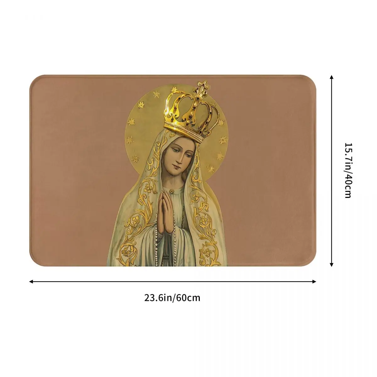 Jesus Christ Nativity Bedroom Mat Our Lady Of Rosary Doormat Kitchen Carpet Entrance Door Rug Home Decor