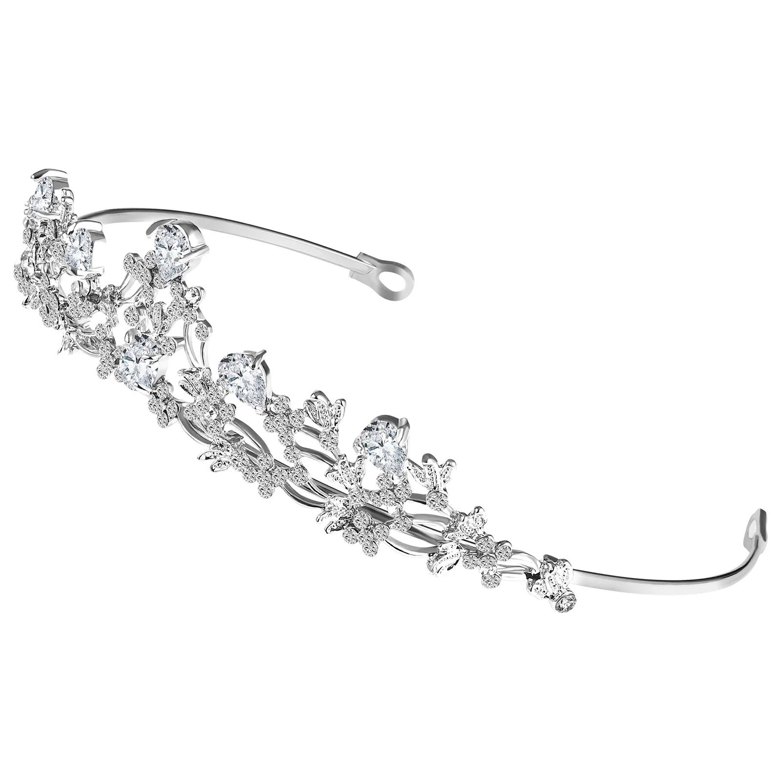 

Zircon Crown Delicate Crystal Bridal Hair Wedding Headdress Party Headpiece Hair Jewelry Bridal Crown Headdress for Bride