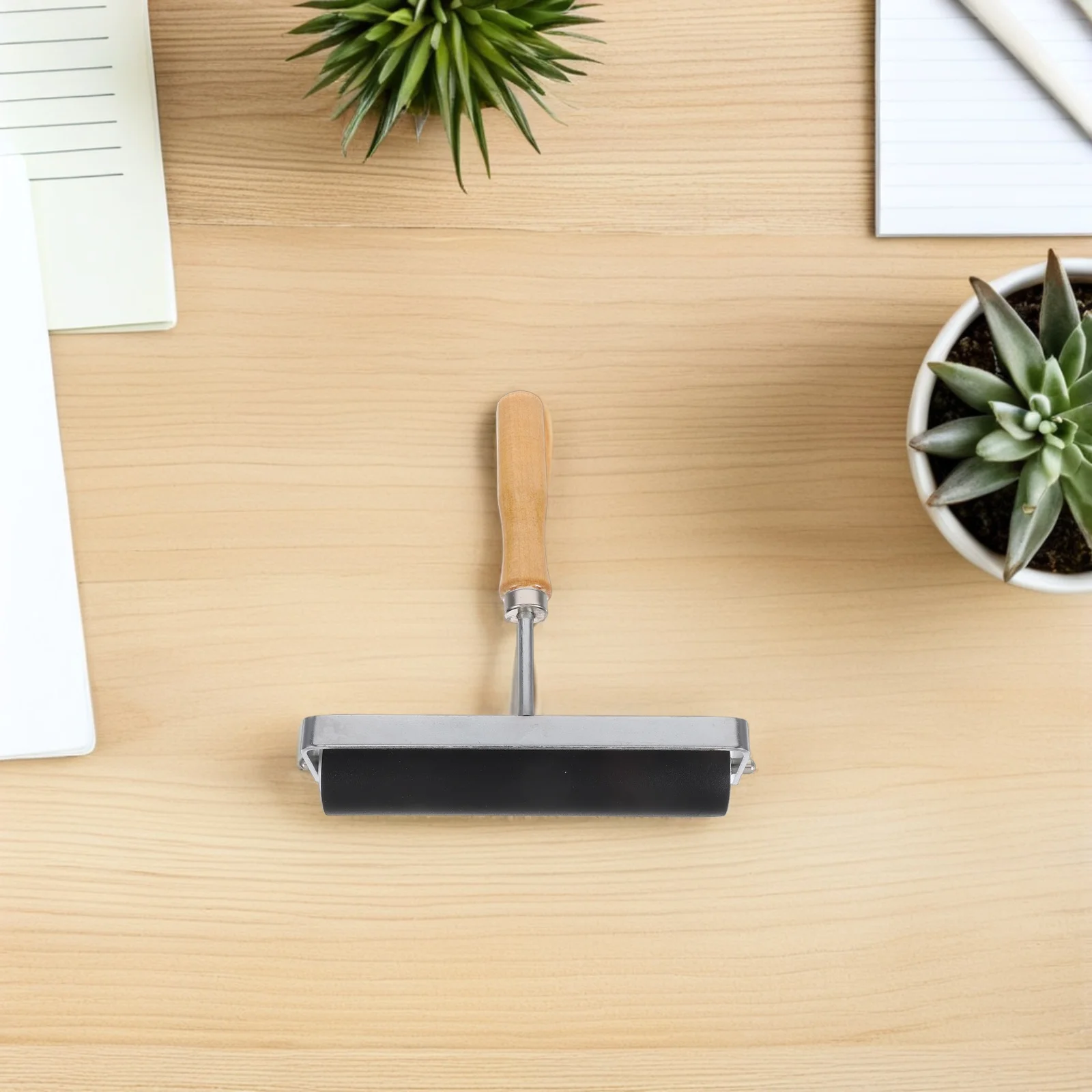 

Rubber Print Roller For Printmaking Hard Rubber Roller With Ergonomic Handle Smooth Ink Application For Block Printing