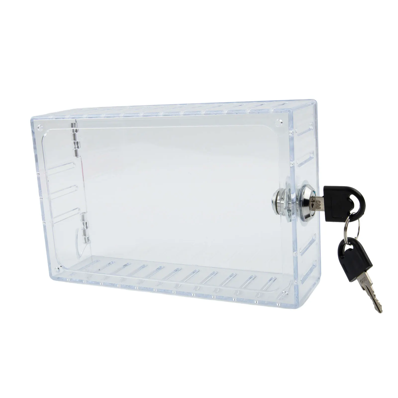 Thermostat Protection Cover Clear Thermostat Lock Box With Lock Transparent Protector Guard Cover Box For Home-School