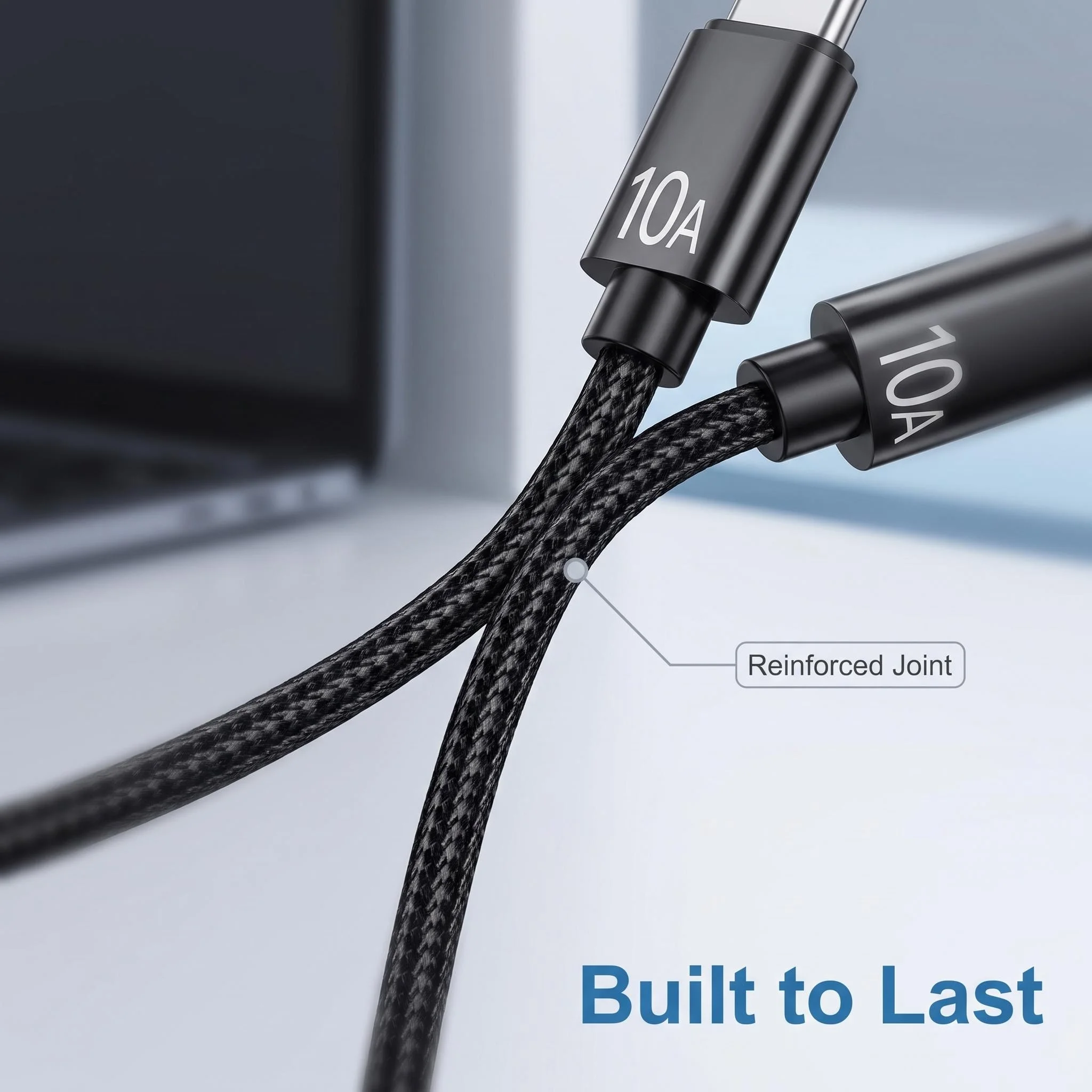 120W USB Type C Cable Super Fast Charge 10A for Xiaomi 12Pro Redmi K50 Note 11Pro Black Shark5 Pro - Quick Charge Accessory