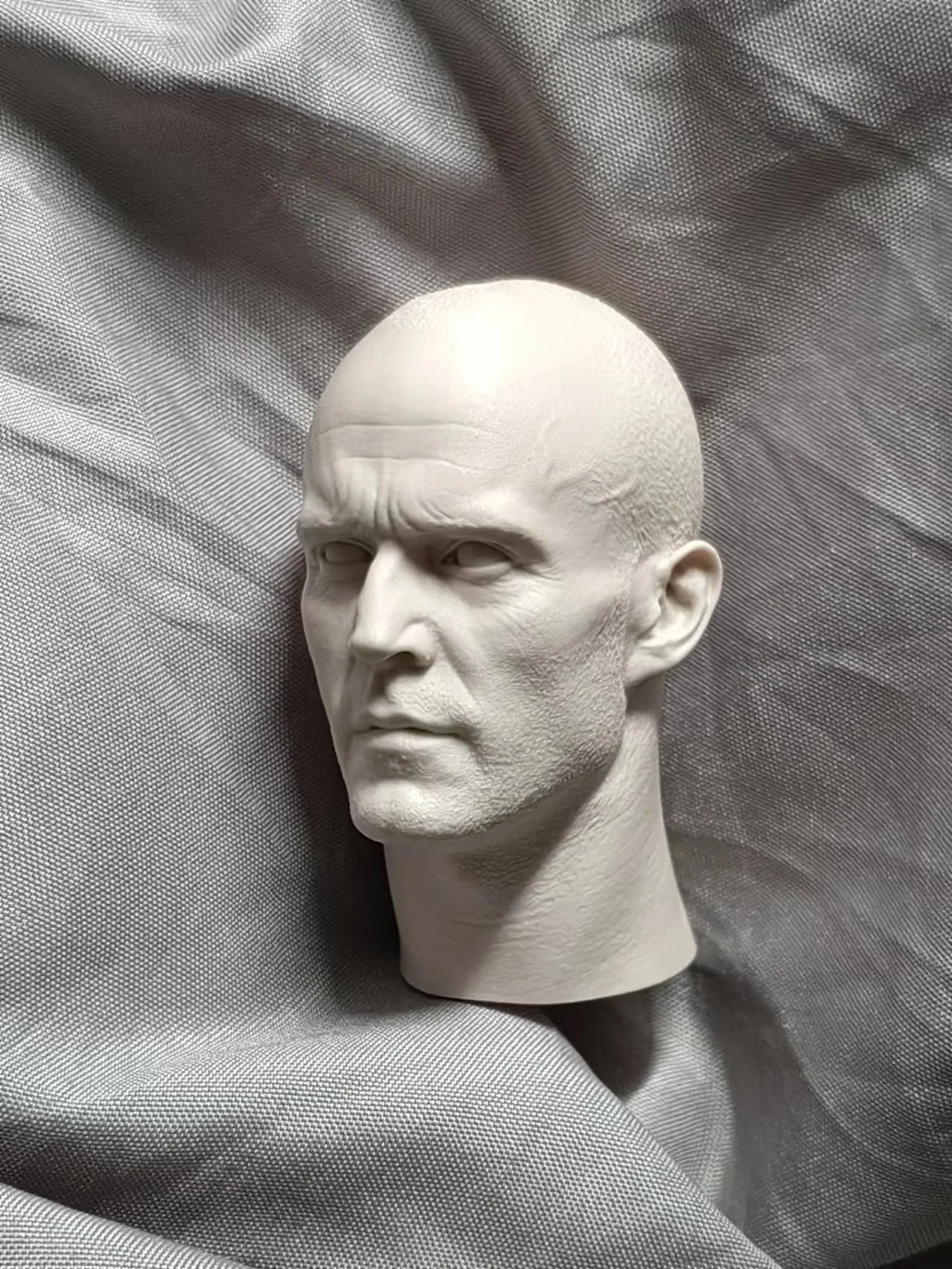 1/6 Die-cast Resin Figure Statue Head Exquisitely Detailed Unpainted Free Shipping ( Jason Statham )