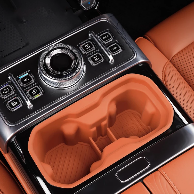 

For Jetour G700 2025 2026 Central Control Water Cup Silicone Pad Cup Holder Storage Box Anti Slip Pad Interior Decoration