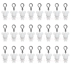 6cm 24pcs 100% Bear Handmade Set Gloomy Bear POPOBE White Blank Mold Vinly Toys for Kid DIY Painted Medicom Toys