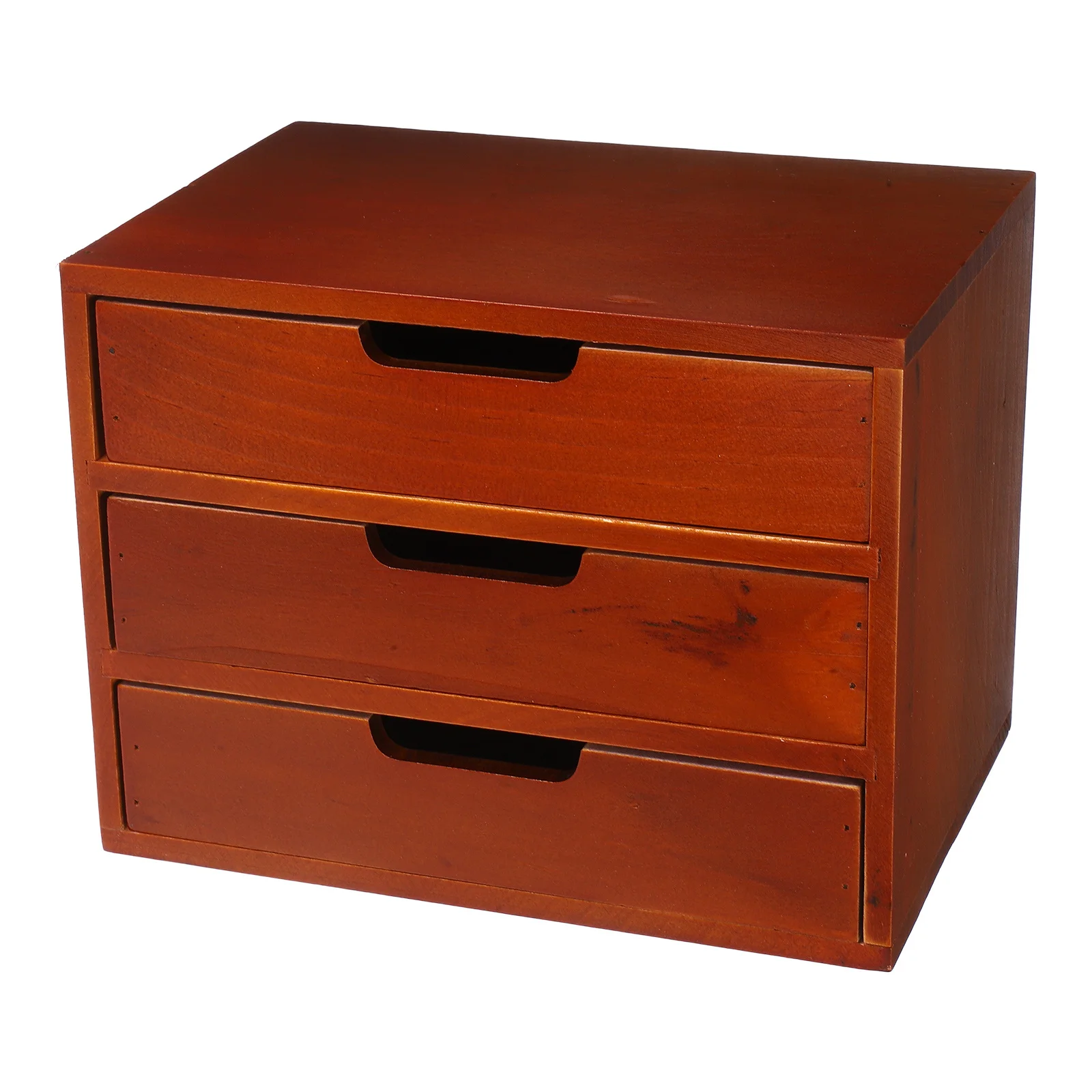 

Multi-Layer Wood Desktop Organizer Three-Tier Storage Box for Makeup Jewelry Desk Drawer Organizer Desktop Storage