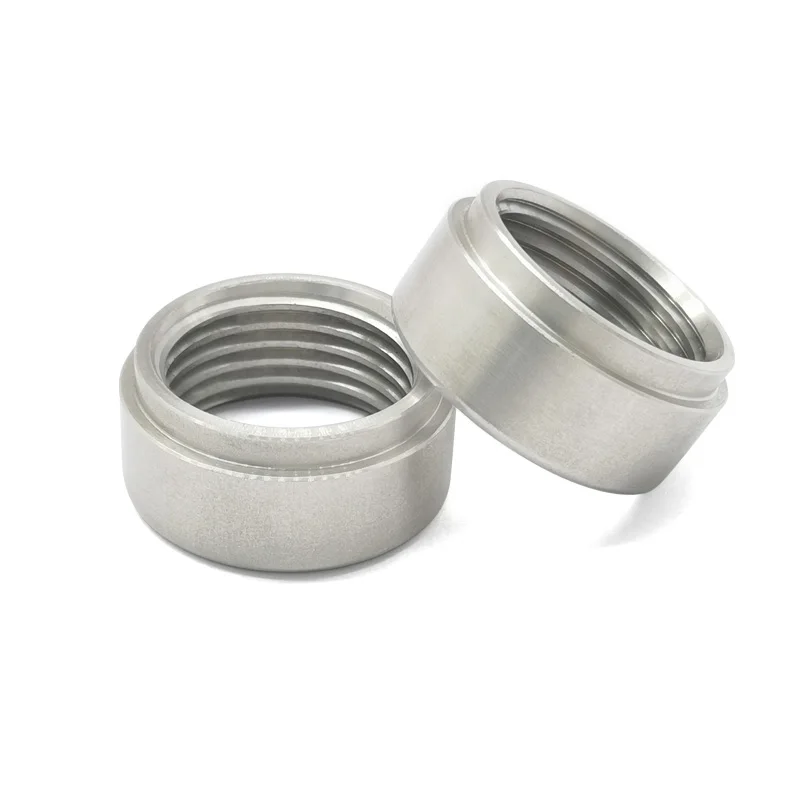 1-2NPT 1-8NPT Stainless Steel 304 Female Threaded Stepped Weld Bung Metric Mounting Boss Fitting