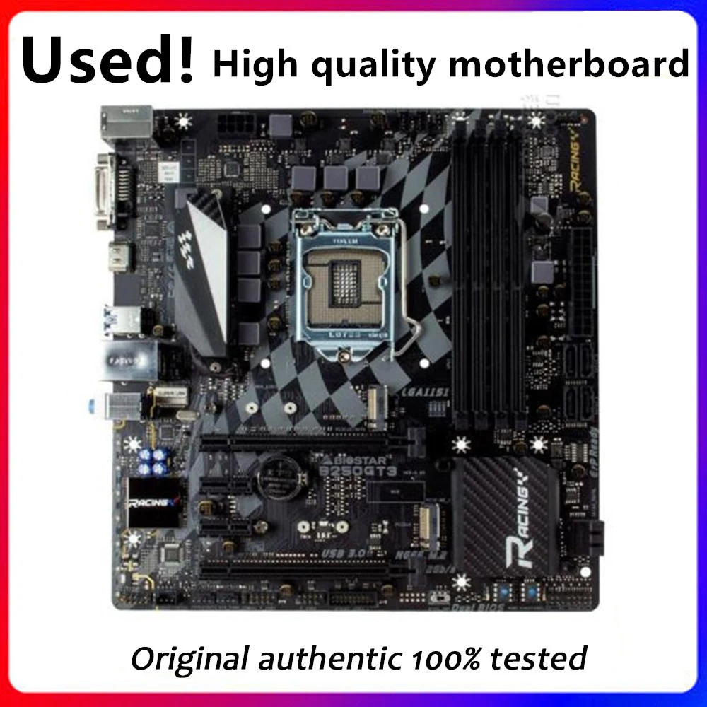 

For Biostar B250GT3 Desktop Motherboard For Intel B250M B250 DDR4 LGA 1151 Original Desktop Used Mainboard