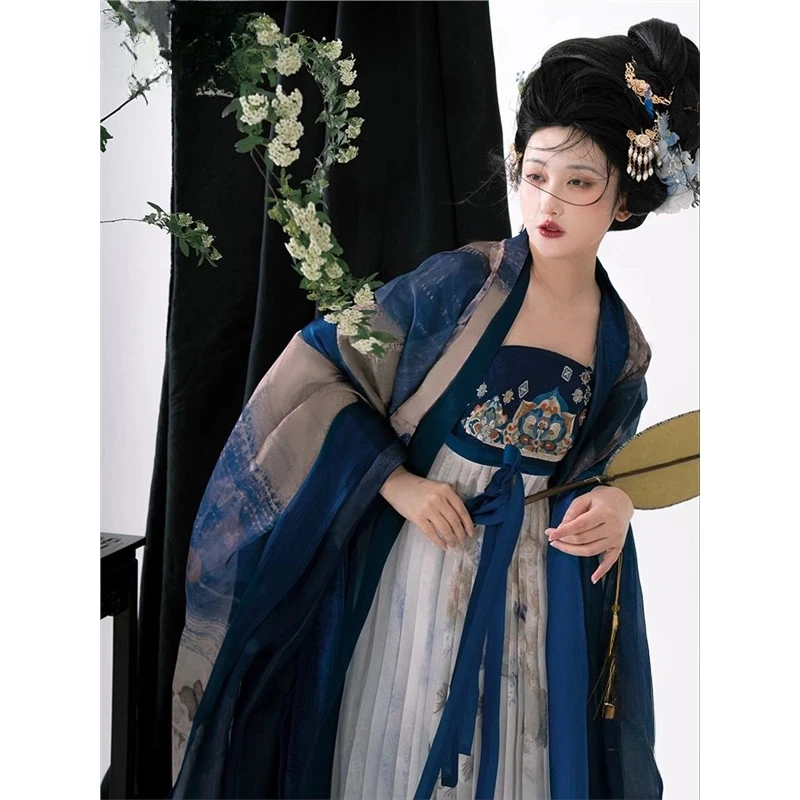 gonna-ricamata-della-dinastia-tang-camicia-a-doppio-strato-con-maniche-larghe-hanfu-da-donna-blu-scuro-scuro