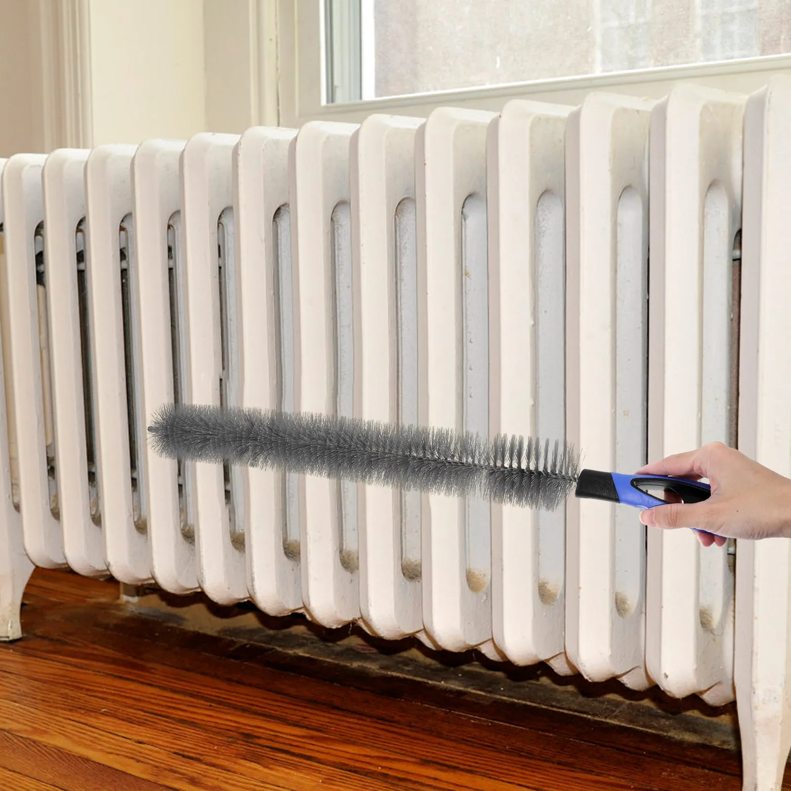 

Radiator Cleaning Brush Tools for Fridge Coils Pipeline Condenser Dust Furniture Appliances Long Handle Plastic