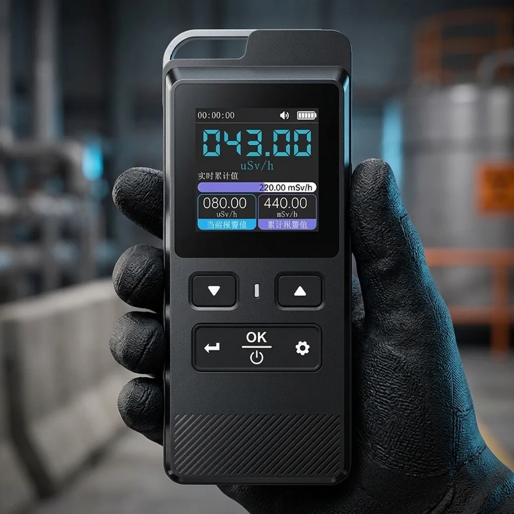 GC-02 Personal Radiation Monitor for Geiger Counter Use Dose Rate and Accumulated Dose Tracking Multiple Unit Display Support