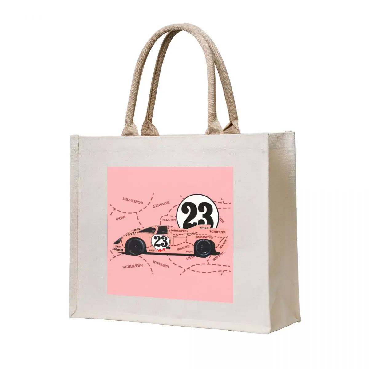 917 Pink Pig #23 Tote Bag shopper bag women canvas shopping trolley bag Canvas shoulder