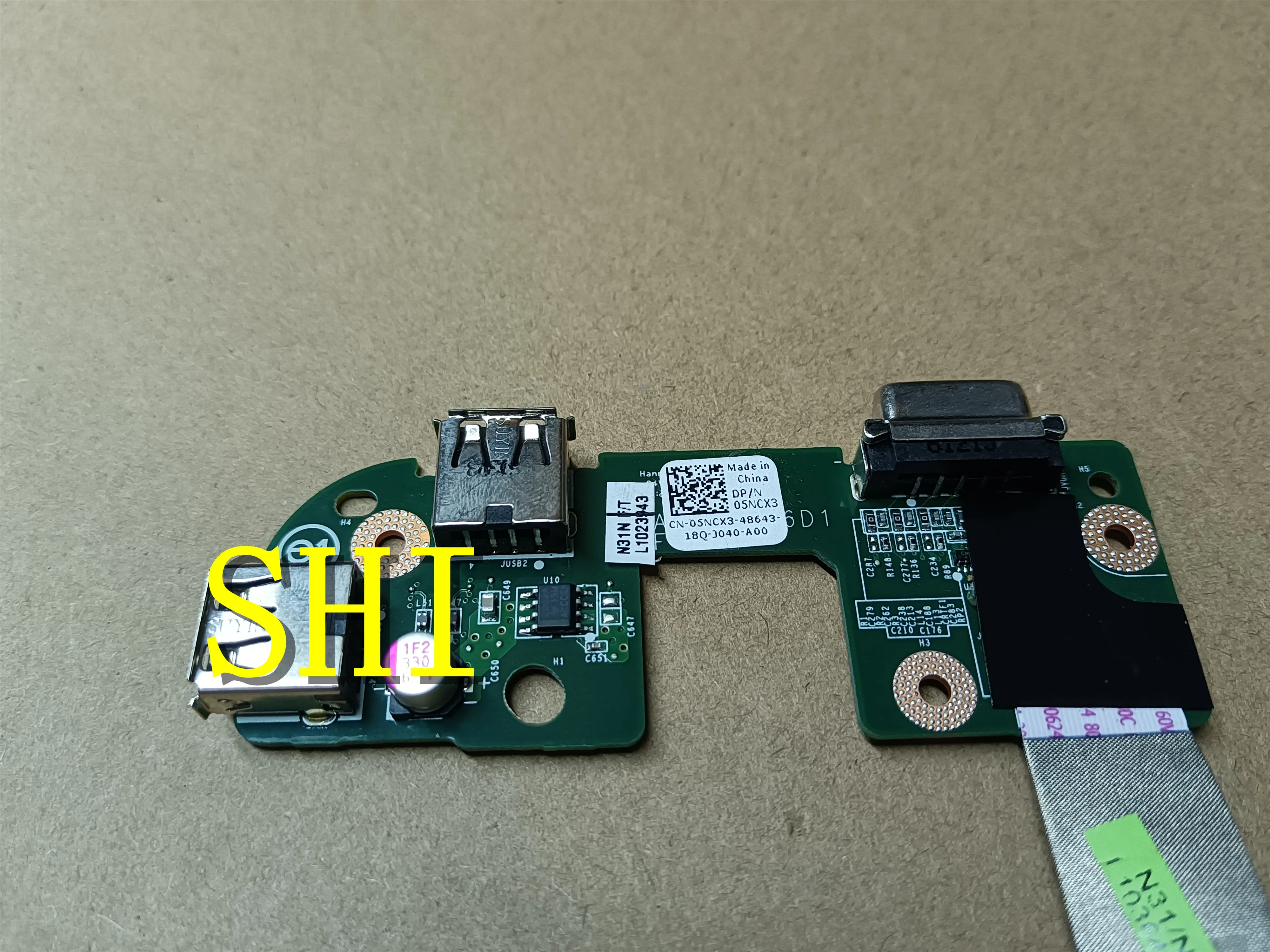 FÜR 05NCX3 Für Dell Inspiron 17R N7010 Echtem USB VGA Port Board W/Kabel 5NCX3