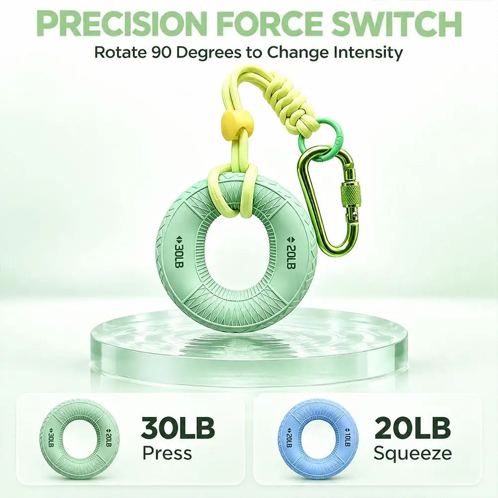 Male And Female Finger Dual Strength Home Fitness Rehabilitation Training Exercise Decompression Material Silicone Grip Ring