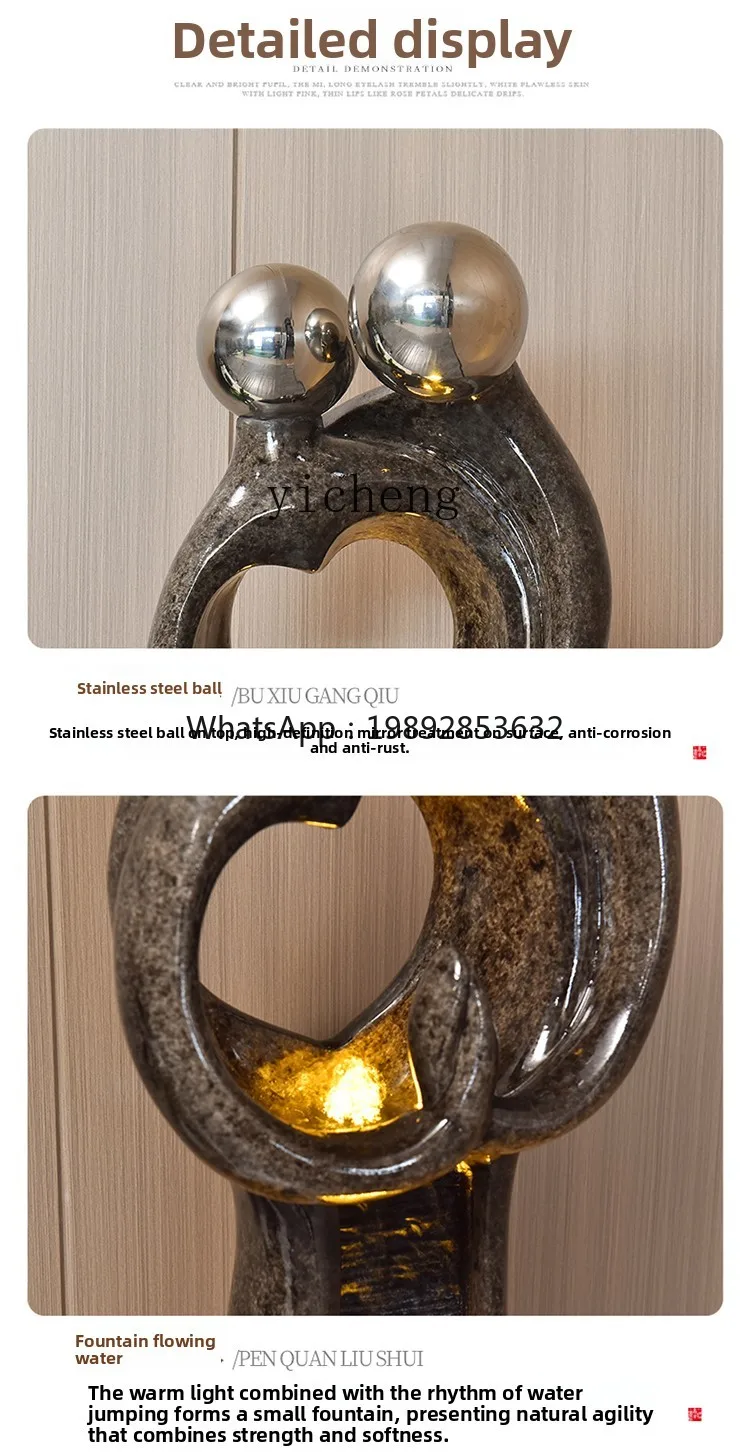 

light luxury Nordic style circulation water scene ornament entrance living room office opening housewarming