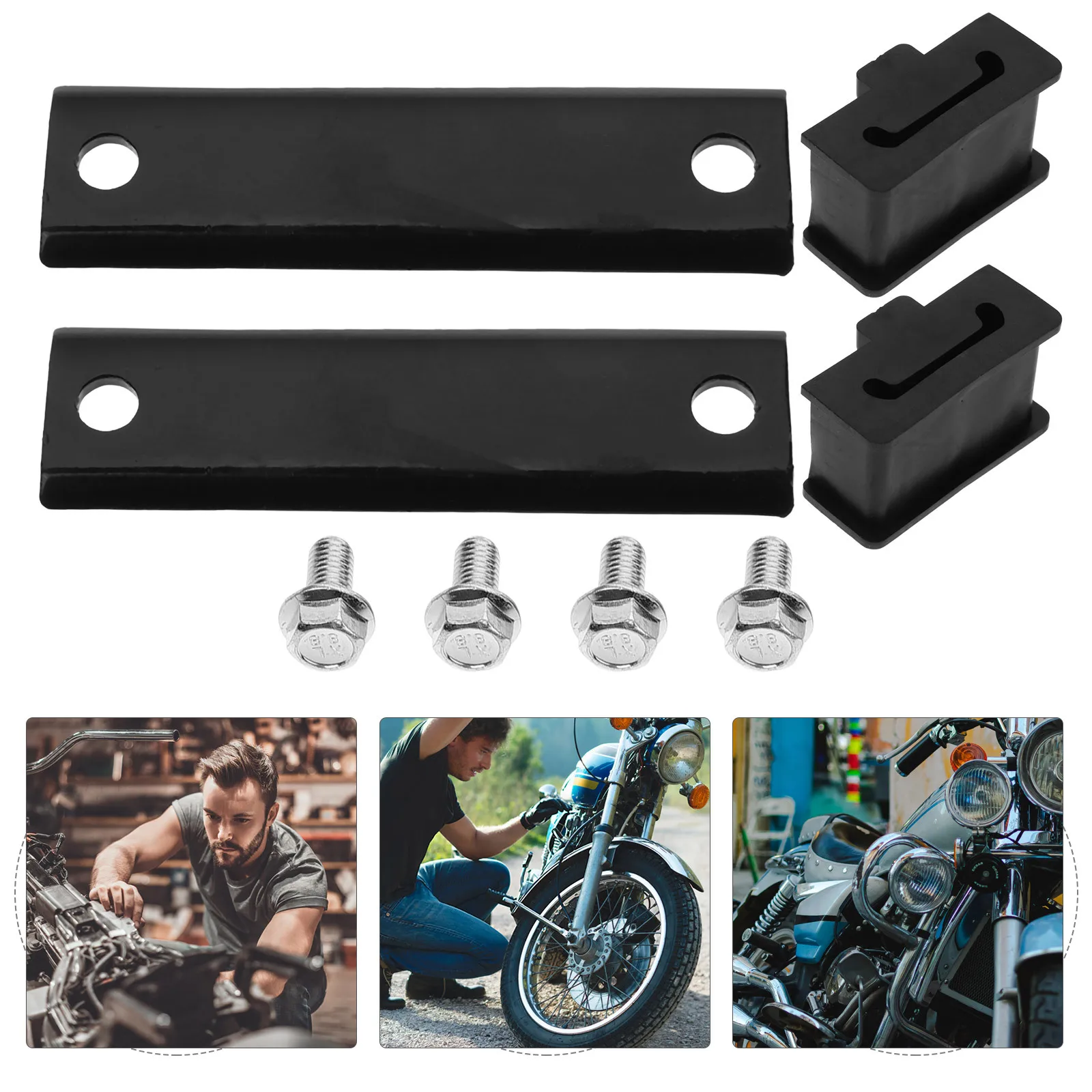 

1 set 1 Set Exhaust Muffler Pipe Bracket Rubber Metal Durable Vibration Reduction Easy Install Motorbike Motorcycle