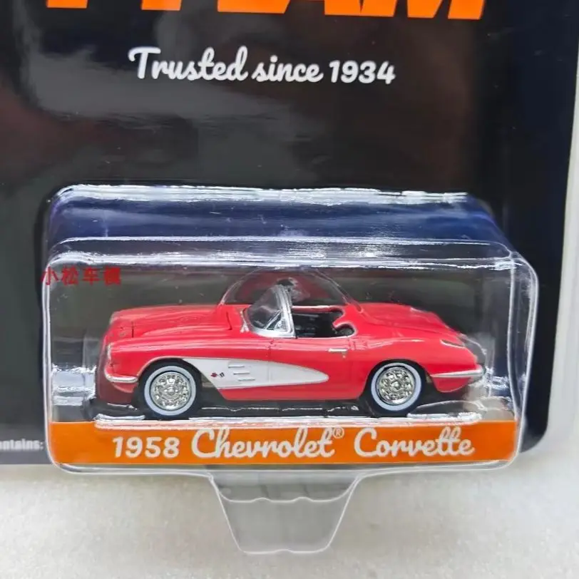 

1:64 1958 Chevrolet Corvette FRAM — доверие с 1934 года. Модели автомобилей Advanced Collection с орнаментом.