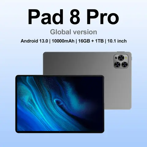 새로운 태블릿 패드 8 Pro 10.1 인치 Qualcomm Snapdragon 8 Gen2 10 코어 안드로이드 13.0 10000mAh Globale 버전 16GB + 1TB 안드로이드 태블릿 Best5 새로운 태블릿 패드 8 Pro 10.1 인치 Qualcomm Snapdragon 8 Gen2 10 코어 안드로이드 13.0 10000mAh Globale 버전 16GB + 1TB 안드로이드 태블릿 Best5
