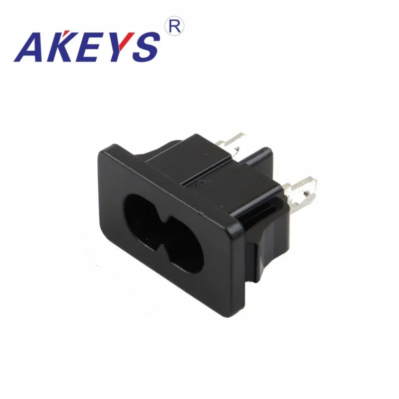 10 PCS AC-027A Female socket eight character socket type switch AC power socket switch