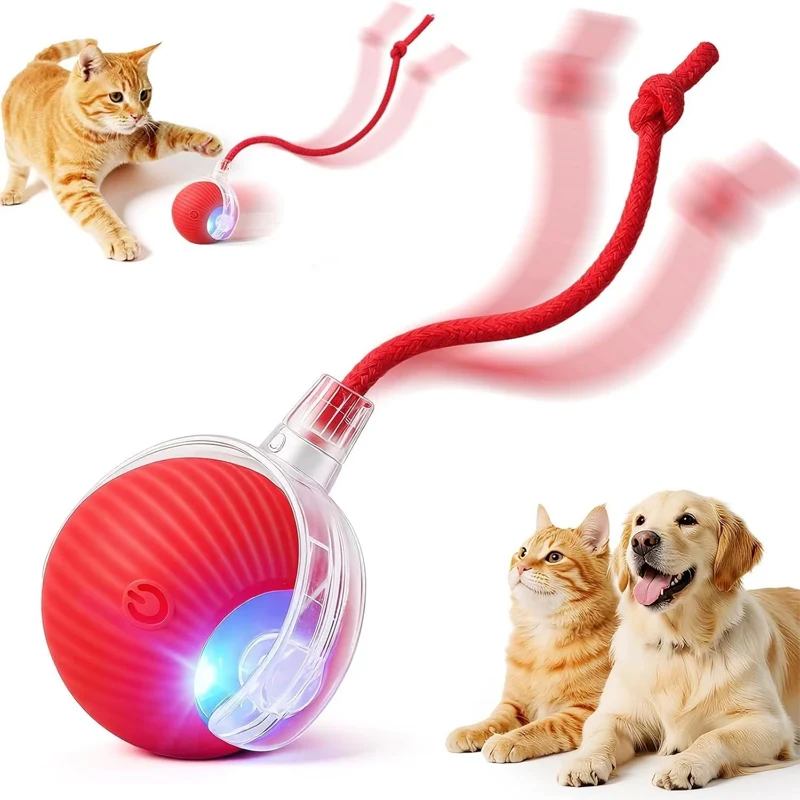 New Dog Interactive Ball Toy Automatic Rolling Dog Ball Rechargeable Smart Puppy Interactive Toy Intelligent Balls Toy for Dogs
