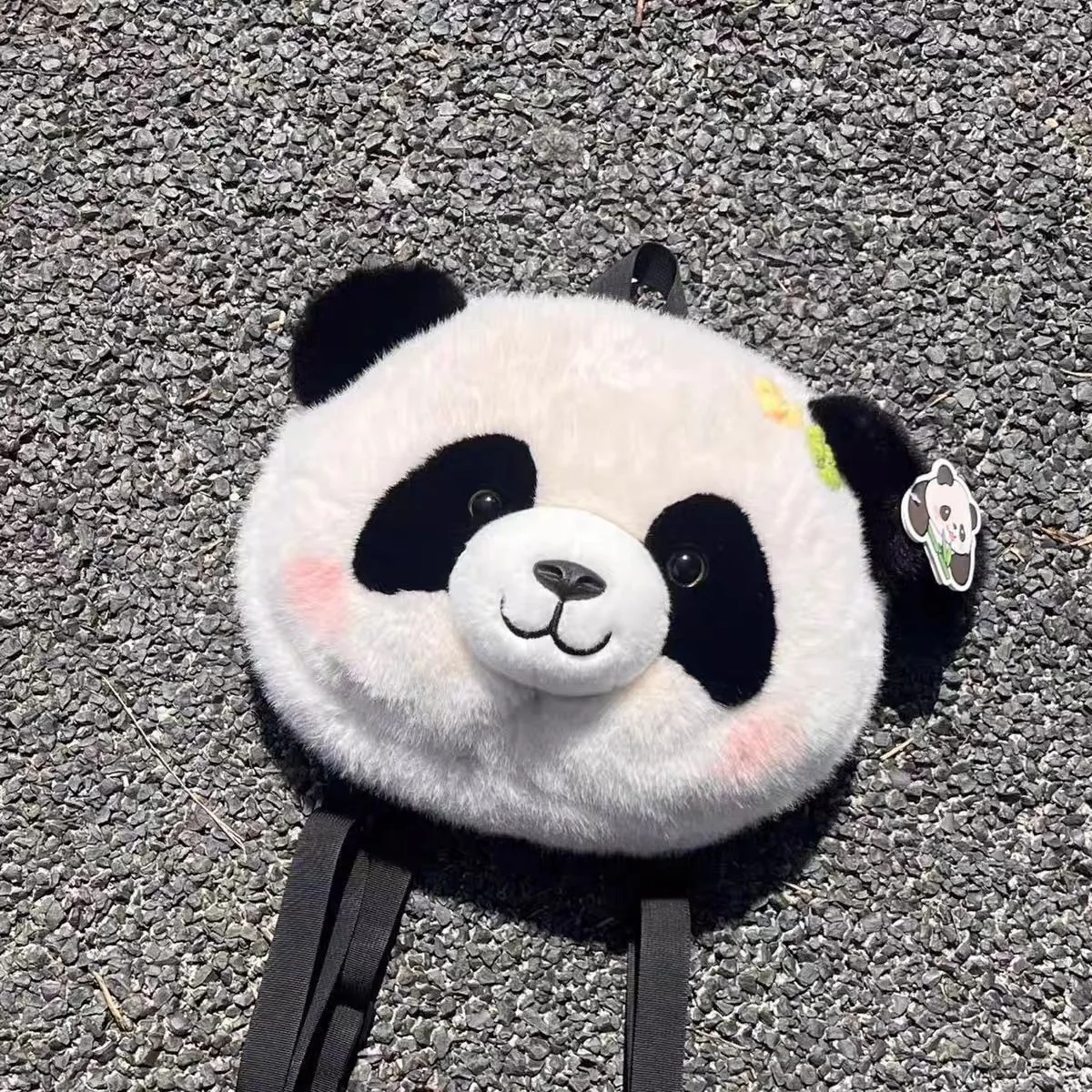 35 cm Chinese Nationale Schat Panda Pluche Rugzak Knuffeldier Schooltassen Kleuterschool Verstelbare Tas Speelgoed Kindercadeau