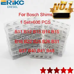 600Pcs Standard Shims Box Common Rail Injector Gasket Kit Jetting Dimension Adjustment Standard Sealing Washer Contain