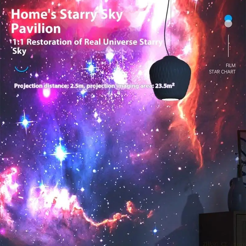M5TD Starry Projector Lamp with 13 Themes Rotating Function ABS for Bedroom Decor