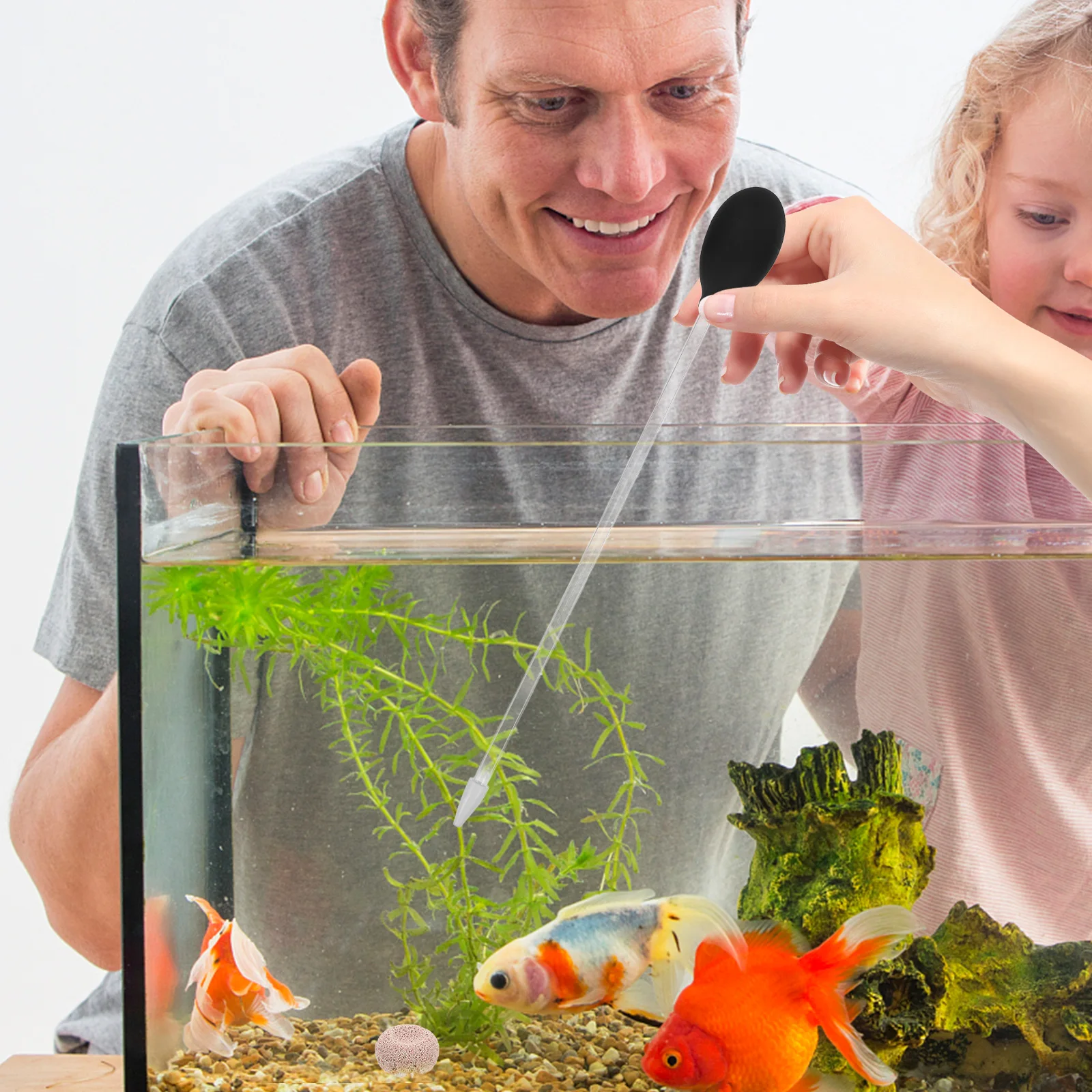 

Coral Feeder Fish Tank Tool Aquarium Accessories Transparent Acrylic Tube Suction Cleaner Lightweight Portable Stool