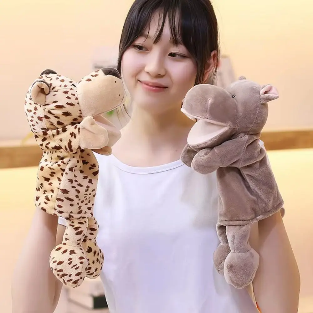 Jungle Animals Animal Hand Puppet Appease Toys Stuffed Animals Plush Hand Doll Lion Elephant Pig Early Education