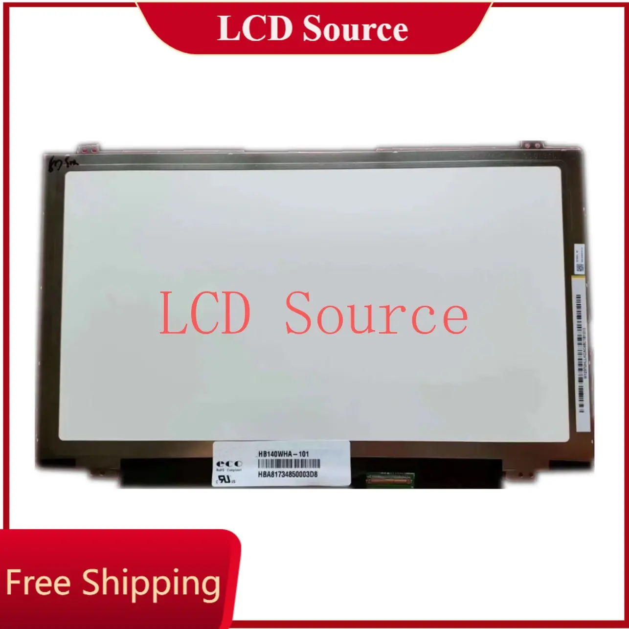 

HB140WHA-101 For HB140WHA 101 14.0" 1366X768 40Pin LCD Display Replacement Panel Monitor LED Screen Matrix for laptop HD