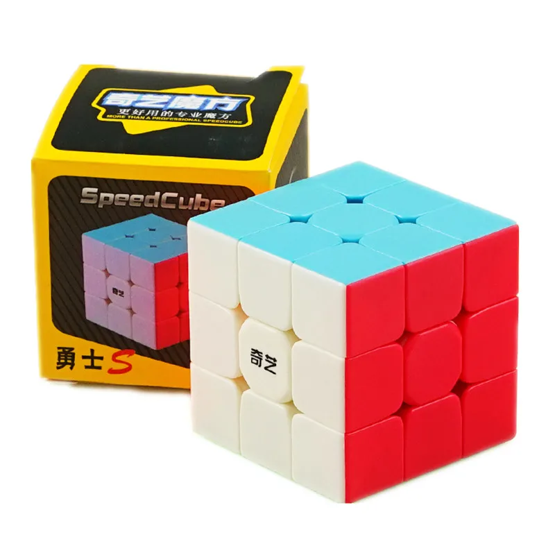 Qiyi Warrior S 3x3 Magic Cube Colorful Stickerless Speed Cube Antistress 3x3x3 Learning Educational Puzzle 3x3 Cubo Magico Toy