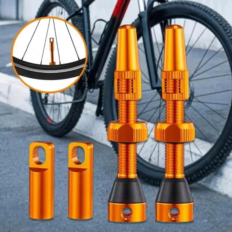 

1 пара 40 мм/44 мм MTB дорожных велосипедных шин, съемный MTB дорожный мотоцикл, бескамерный клапан для шин, велосипедные детали, бескамерный клапан