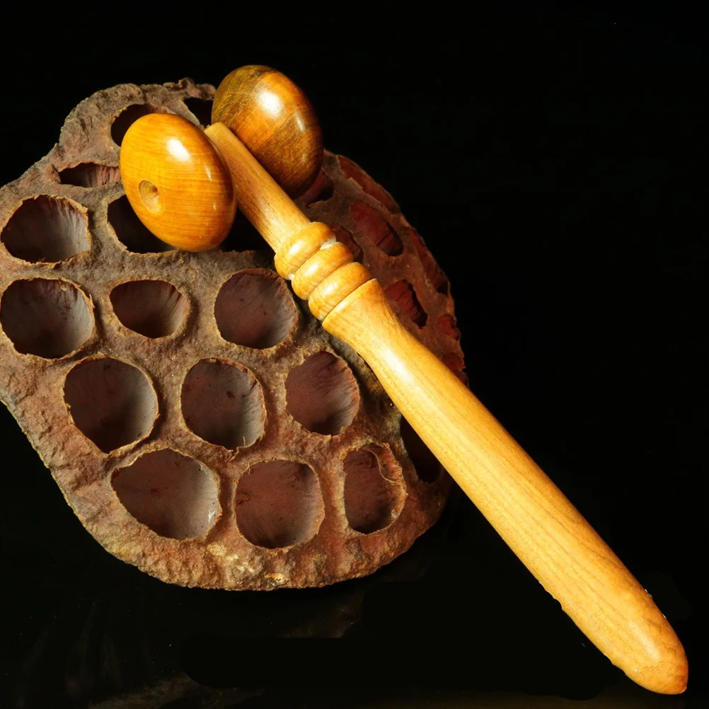 

4 шт. деревянный массажный ролик, прочное массажное колесо для всего тела, расслабляющая терапия для шеи, плеч, теленка, бедра