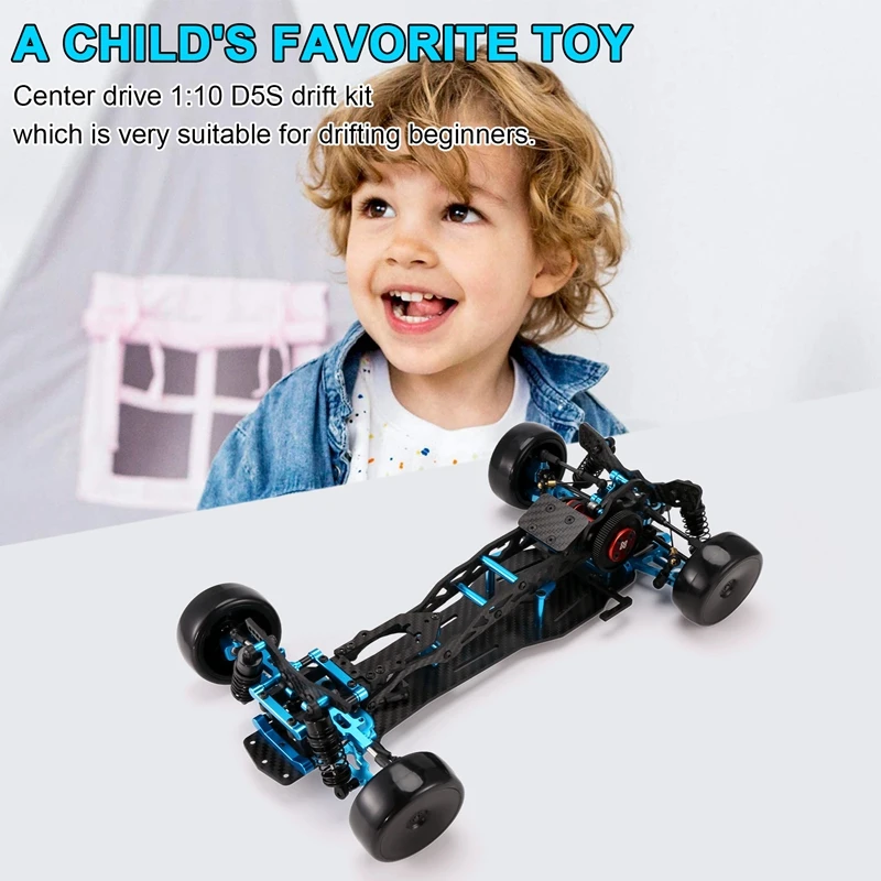 DIY RC Car Center Drive Drift Racing Frame 1/10 D5S RC Car Carbon Fiber Frame DIY KIT High Speed Racing Model