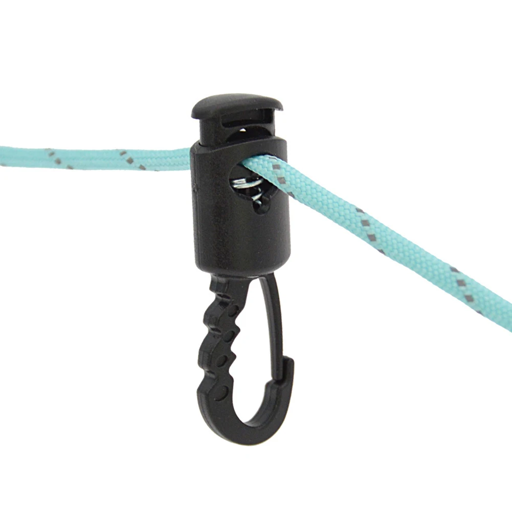 Camping Awning Hook Clamp Camping Rope Hook Stable And Secure Windproof Design Baffle Design Freely Movable Hook