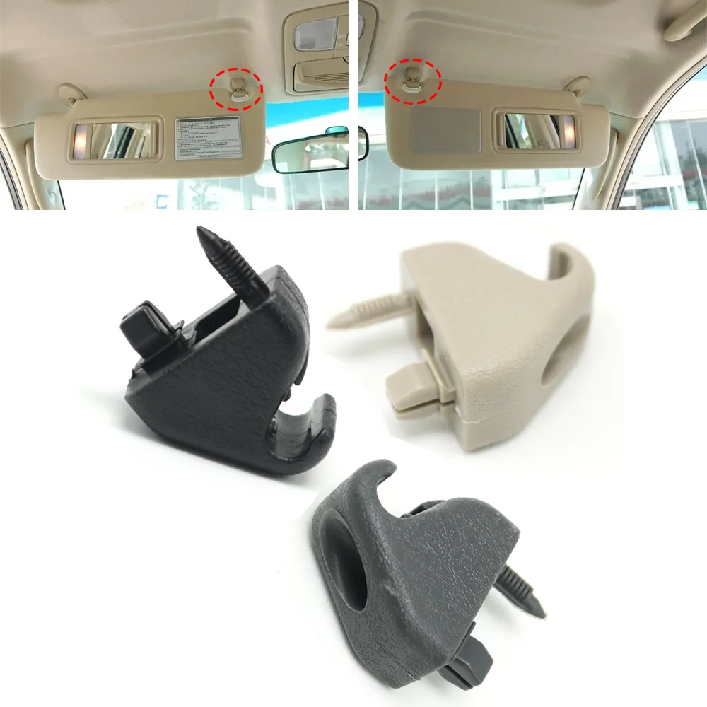 For Lexus GX470 Toyota Land Cruiser Prado LC120 4Runner Hilux 2002-09 Inner Sunvisor Bracket Holder Support Retainer Clip Buckle