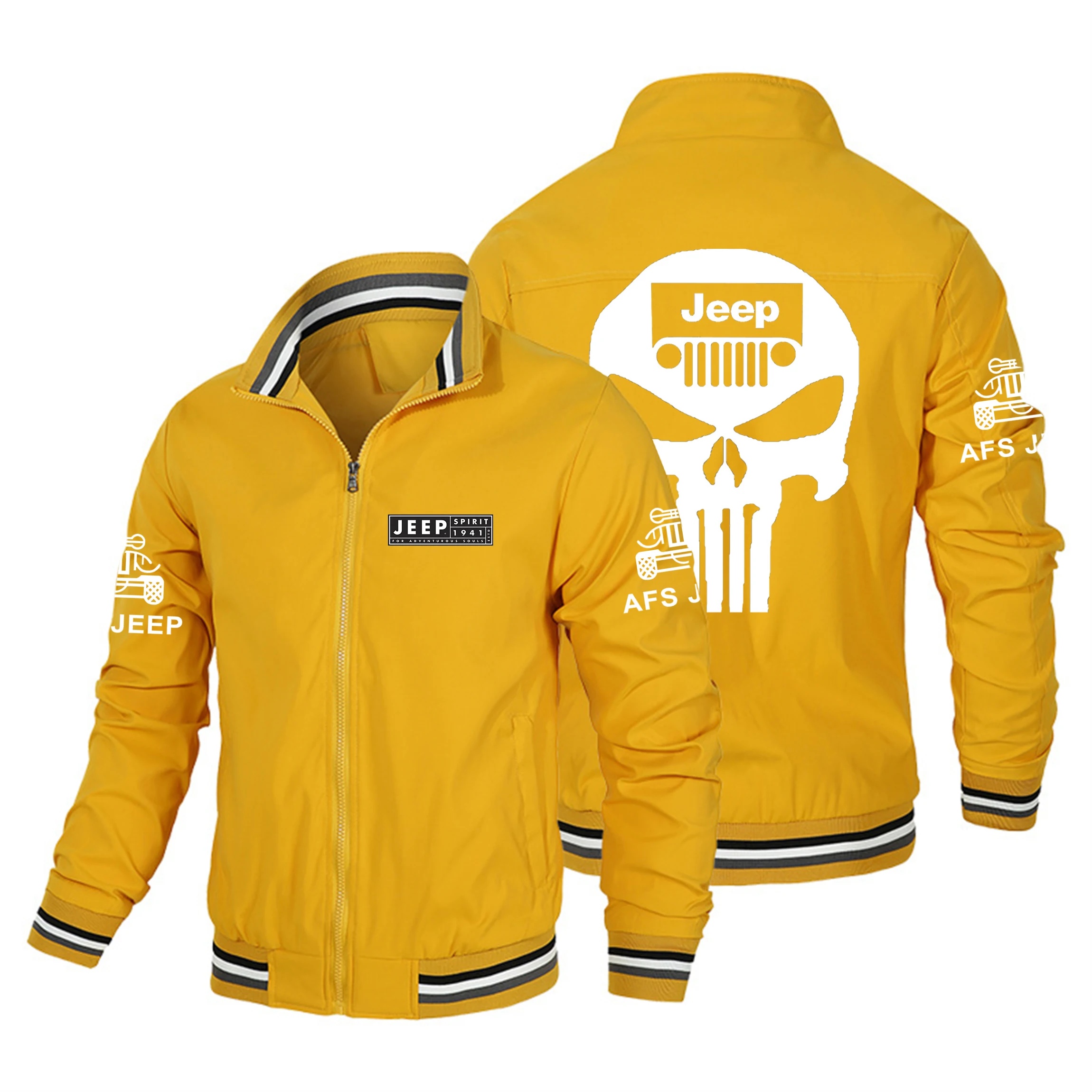 

Spring and Summer Men's Buttoned Casual Zip Jacket - Outdoor Sports Coat - Windproof Jacket - Men's Waterproof Pilot Jacket