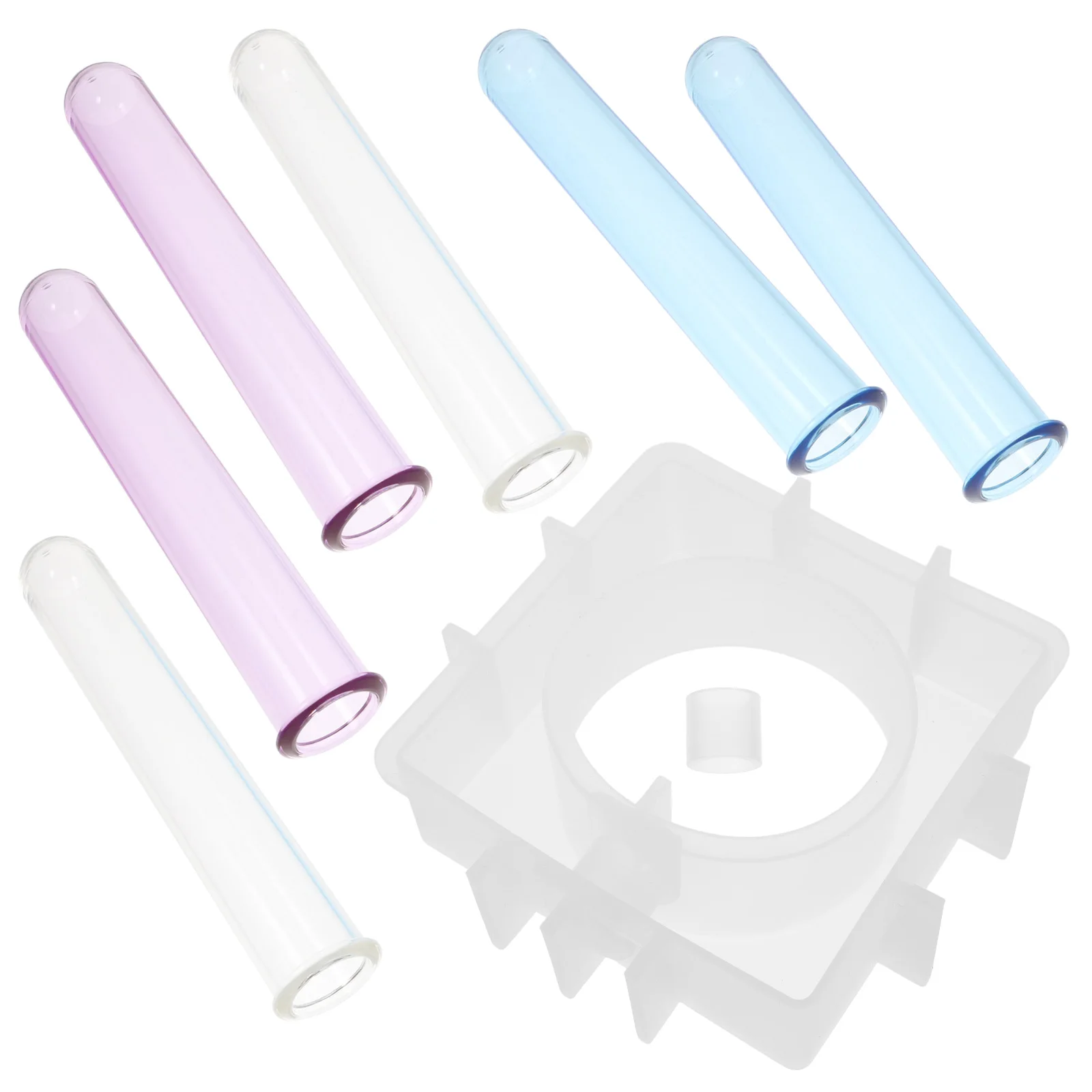 

1Set Silicone Acrylic Plant Test Tube Mold Decorative Flower Vase Hydroponic Tube Holder DIY Making Mold Set Test