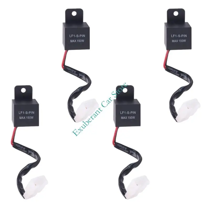 Electronic Turn Flasher Relays with 2-Pin Connection and Integrated Mounting Ear for Car and Motorcycle LED