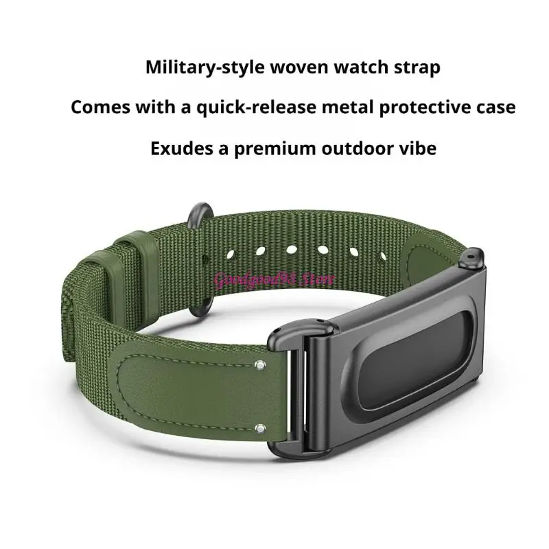 Fabric Texture Watch Strap with Case Frame for Everyday Use Comfort