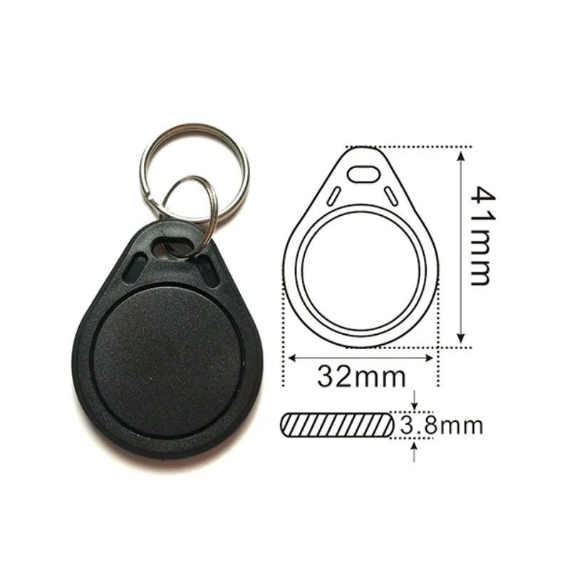 50pcs/lot EM4305 T5577 125khz Copy Rewritable Writable Rewrite keyfobs RFID Tag Key Ring Card Proximity Token Badge Duplicate
