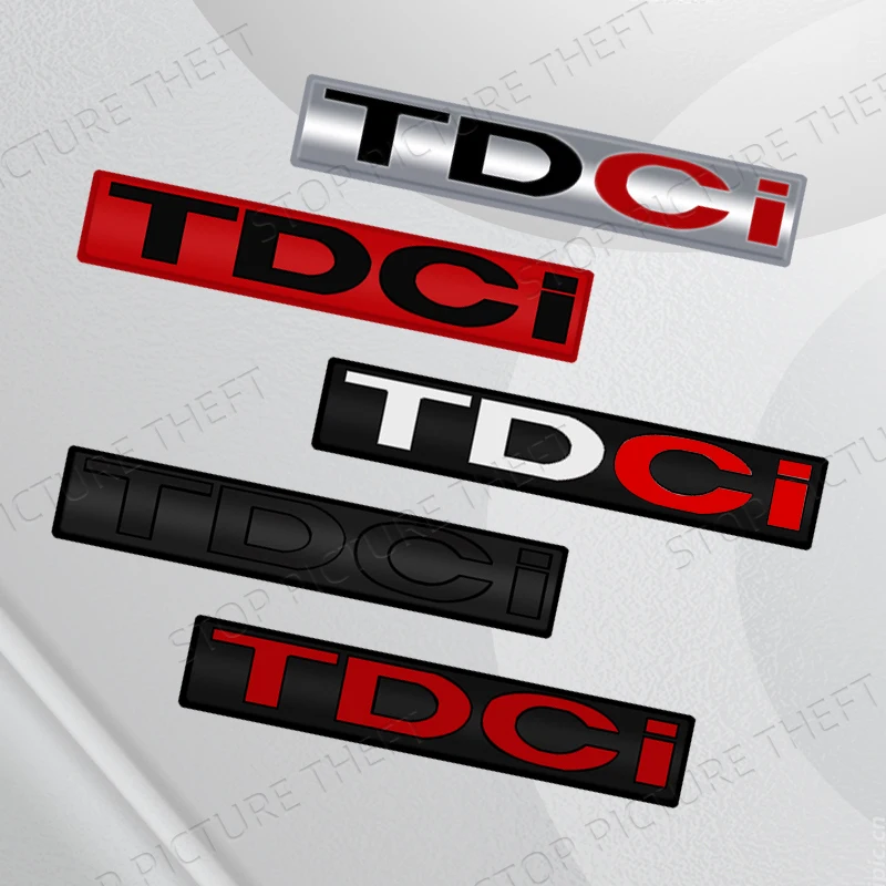 Metal Alloy TDCi Logo Car Grille Badge Trunk Sticker Side Emblem For Ford Puma F-150 Ranger Focus Escort Mondeo Kuga Fiesta Edge