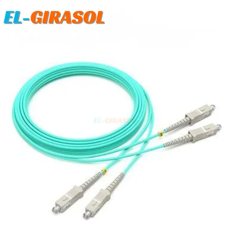 

10Pcs/Lot SC-SC Multi-Mode OM3 OM4 Cable 2.0/3.0Mm Multimode Duplex SC-UPC Fiber Optical Jumper Patch Cord LSZH FTTH