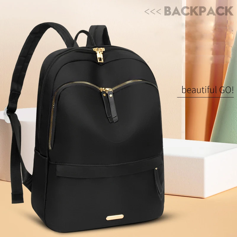 Oxford Backpack Women Business Laptop Backpacks Ladies Bagpack Travel Rucksack Solid Color School Bag For Girls