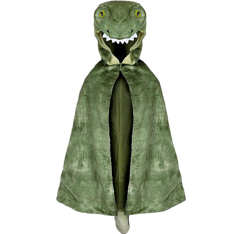 Bé Trai Bé Gái Triceratops T-Rex Có Mũ Trùm Đầu Mũi Halloween Khủng Long Cosplay Bé Động Vật Đảng Lạ Mắt Đầm Quần Áo Cape